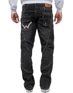Kosmo Lupo Regular Fit Jeans Stonewashed  KM001-2 Grey W29/L32