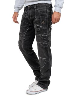 Kosmo Lupo Regular Fit Jeans Stonewashed  KM001-2 Grey W29/L32