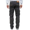 Kosmo Lupo Regular Fit Jeans Herren Stonewashed KM060 Black W33/L32