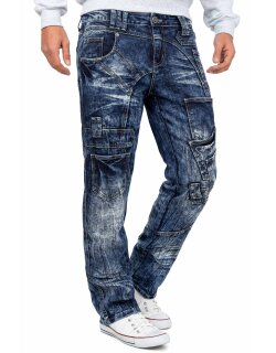 Kosmo Lupo Regular Fit Jeans Stonewashed  KM070 Blue W33/L32