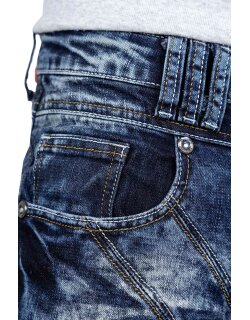Kosmo Lupo Regular Fit Jeans Stonewashed  KM070 Blue W33/L32