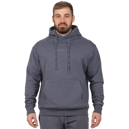 Reichstadt Regular Fit Sport Hoodie Herren Marken-Stick S-23RS034 Anthracite L