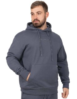 Reichstadt Regular Fit Sport Hoodie Herren Marken-Stick S-23RS034 Anthracite L