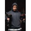 Reichstadt Regular Fit Sport Hoodie Herren Marken-Stick S-23RS034 Anthracite L