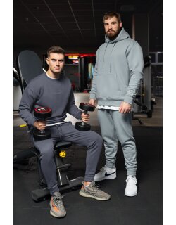 Reichstadt Regular Fit Sport Hoodie Herren Marken-Stick S-23RS034 Grey XXL