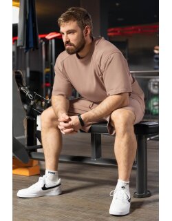 Reichstadt relaxed fit T-Shirt Herren  Warm Brown L - S-23RS041