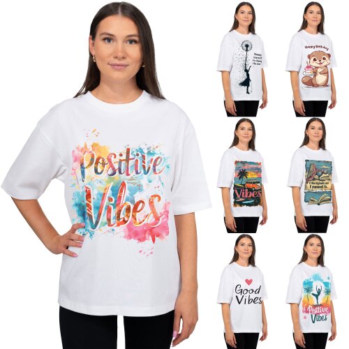 Reichstadt Damen Oversized Print T-Shirt 24RSW057