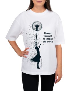 Reichstadt Damen Oversized Print T-Shirt 24RSW057