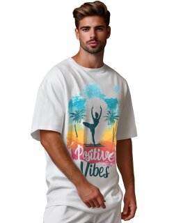 Reichstadt Herren Oversized Print T-Shirt 24RS057