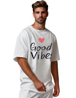 Reichstadt Herren Oversized Print T-Shirt 24RS057