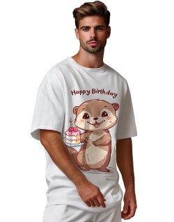 Reichstadt Herren Oversized Print T-Shirt 24RS057