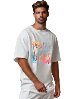 Reichstadt Herren Oversized Print T-Shirt 24RS057