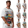 Reichstadt Herren Oversized Print T-Shirt 24RS057