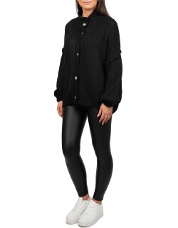 Reichstadt Relaxed Fit Strickjacke Oversized-Look 25RSW068 Black One Size