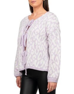 Reichstadt Damen Strickjacke 25RSW069 mit Schleifen