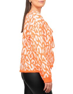 Reichstadt Damen Strickjacke 25RSW069 mit Schleifen