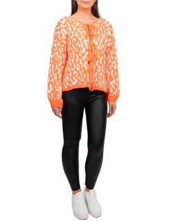 Reichstadt Damen Strickjacke 25RSW069 mit Schleifen