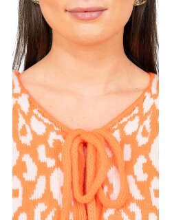 Reichstadt Damen Strickjacke 25RSW069 mit Schleifen