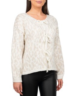 Reichstadt Damen Strickjacke 25RSW069 mit Schleifen