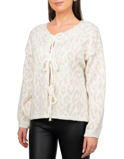Reichstadt Damen Strickjacke 25RSW069 mit Schleifen