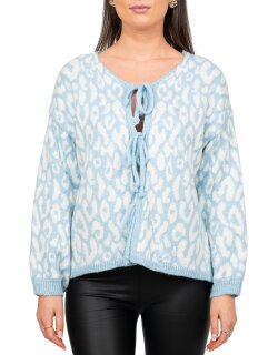 Reichstadt Damen Strickjacke 25RSW069 mit Schleifen