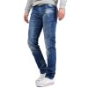 Cipo & Baxx regular fit Jeans Herren Stonewashed CD319B Blue W31/L32