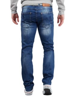 Cipo & Baxx regular fit Jeans Herren Stonewashed CD319B Blue W36/L32