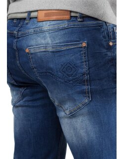 Cipo & Baxx regular fit Jeans Herren Stonewashed CD319B Blue W34/L34