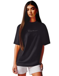 Reichstadt Oversized T-Shirt Damen Brand Stick   - 23RSW044