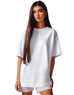 Reichstadt Oversized T-Shirt Damen Brand Stick   - 23RSW044