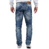 Cipo & Baxx regular fit Jeans Herren Stonewashed CD346 Blue W38/L32