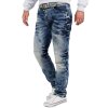 Cipo & Baxx regular fit Jeans Herren Stonewashed CD346 Blue W33/L34