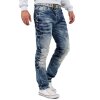 Cipo & Baxx regular fit Jeans Herren Stonewashed CD346 Blue W38/L34