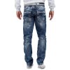 Cipo & Baxx regular fit Jeans Herren Stonewashed CD104 Blue W30/L32