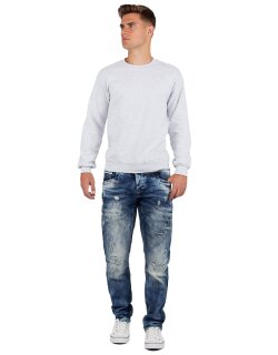 Cipo & Baxx regular fit Jeans Herren Stonewashed CD104 Blue W36/L34