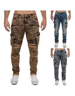 Cipo & Baxx straight fit Jeans Herren Stonewashed CD780
