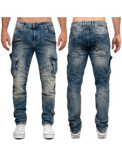 Cipo & Baxx straight fit Jeans Herren Stonewashed CD780