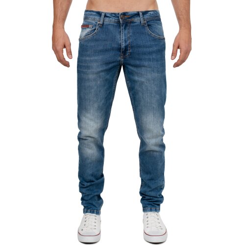 Cipo & Baxx slim fit Jeans Herren Stonewashed CD820 Blue W32/L34