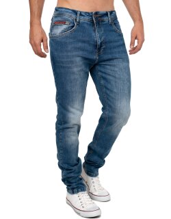Cipo & Baxx slim fit Jeans Herren Stonewashed CD820 Blue W32/L34