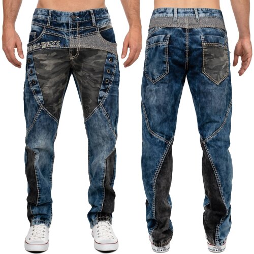 Cipo & Baxx regular fit Jeans Herren Stonewashed CD894