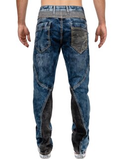 Cipo & Baxx regular fit Jeans Herren Stonewashed CD894 Blue W30/L34