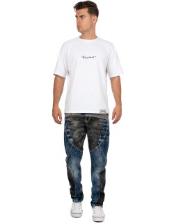 Cipo & Baxx regular fit Jeans Herren Stonewashed CD894 Blue W30/L34