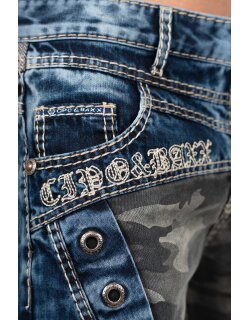 Cipo & Baxx regular fit Jeans Herren Stonewashed CD894 Blue W30/L34