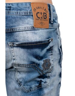 Cipo & Baxx regular fit Shorts Herren Stonewashed CK266