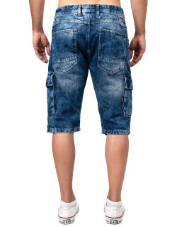 Cipo & Baxx regular fit Shorts Herren Stonewashed CK295 Blue W30