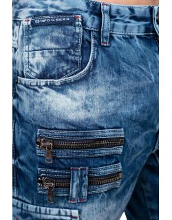 Cipo & Baxx regular fit Shorts Herren Stonewashed CK295 Blue W30