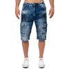 Cipo & Baxx regular fit Shorts Herren Stonewashed CK295 Blue W30