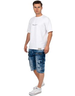 Cipo & Baxx regular fit Shorts Herren Stonewashed CK295 Blue W32