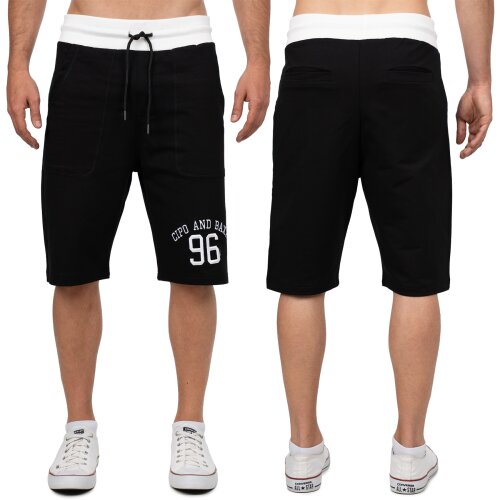 Cipo & Baxx gerade Shorts Herren Mid Waist CK300