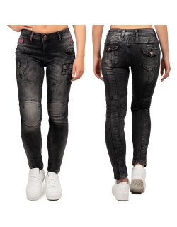 Cipo & Baxx slim fit Jeans Damen Stonewashed WD358...
